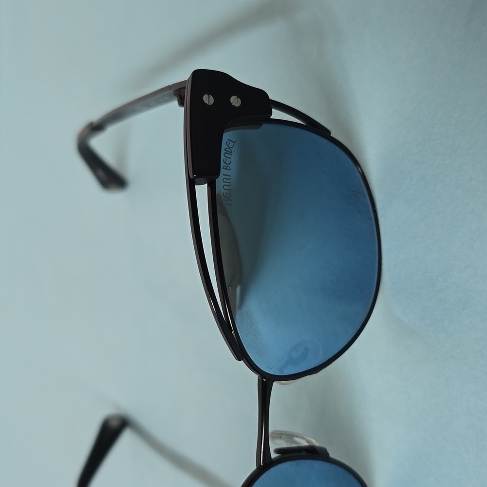 Henri Bendel Cat Eye Matte Black Blue Sunglasses - Picture 11 of 13